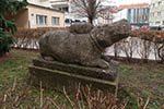 Wien 3D - Landstraße - Flusspferd mit Jungem