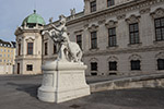 Wien 3D - Belvedere - Pferdestatue